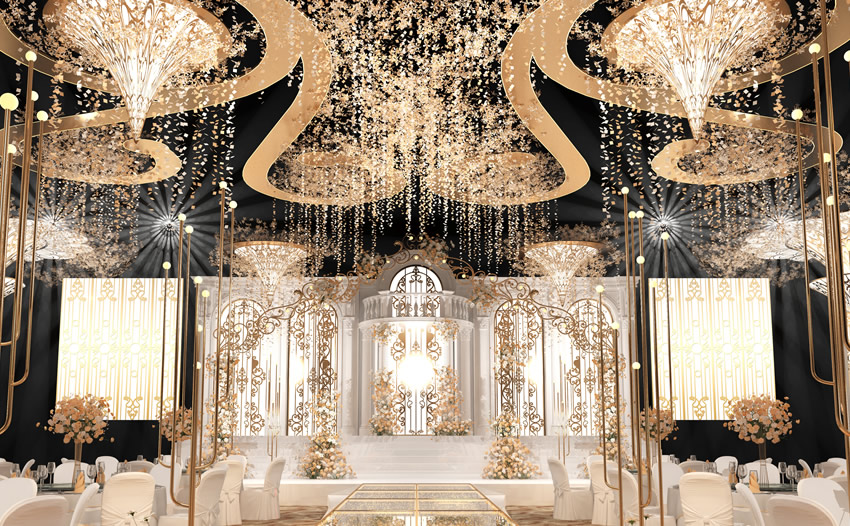 瑞丽花木兰喜事汇金色大厅效果展示